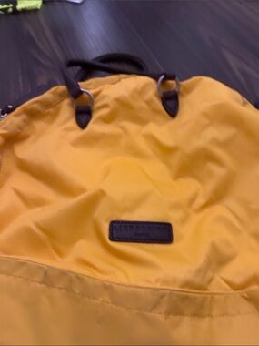 Liebeskind Yellow Nylon Backpack with Black Accents